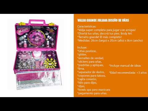 Valija Juliana Diseño Uñas Grande Accesorios Oficial Cuotas | Cuotas sin  interés
