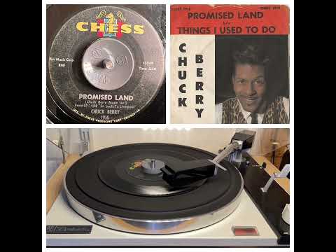 Chuck Berry: Promised Land, 1964 (Chess 1916) Rock‘n‘Roll 45rpm single Perpetuum Ebner PE33 studio