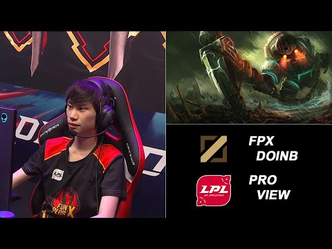 FPX vs RW Game 1 - FPX Doinb Nautilus First Person Perspective | LPL Summer Split (2019)