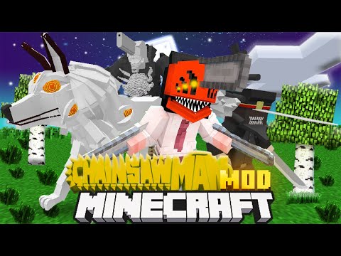 THE BEST DEMON MOD for Minecraft!  CHAINAW MAN MOD!