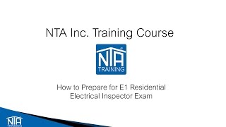 Studying for the ICC E1 Residential Electrical Inspector Video