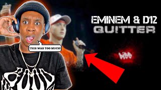 FIRST TIME HEARING D12 - QUITTER FT. EMINEM (EVERLAST DISS) REACTION | HE SHOULD’VE STAYED QUIET! 😅