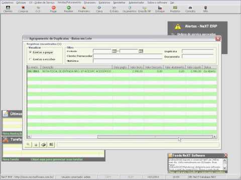 Controle de emiss&atilde;o e recebimento de cheques