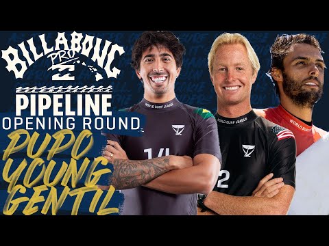 Pupo, Young, Gentil | Billabong Pro Pipeline 2023 - Opening Round Heat Replay