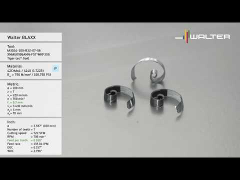 Walter BLAXX M3024 heptagon face milling cutter Cost-effective face milling