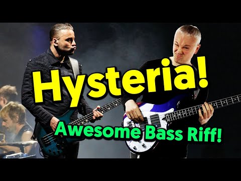 Hysteria (Muse) - The Chris Wolstenholme Bass Classic (tabs & tutorial)