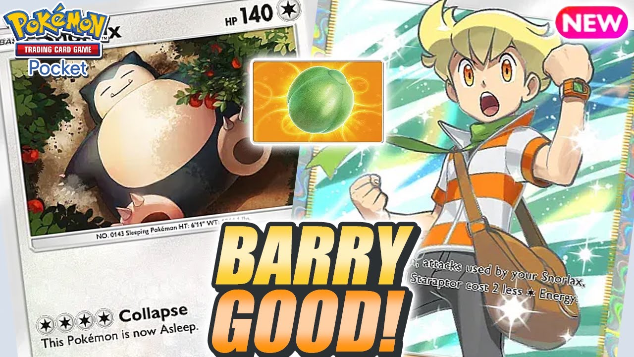 BARRY BERRY STRONG ! You Should Try This SNORLAX Deck ! - Pokemon TCG Pocket