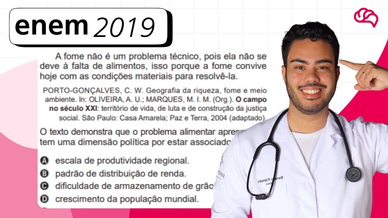 Resolução em Vídeo — Questão 90 ENEM 2019