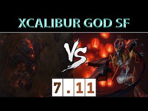 Xcalibur [Shadow Fiend] vs [Queen of Pain] ► Dota 2 7.11
