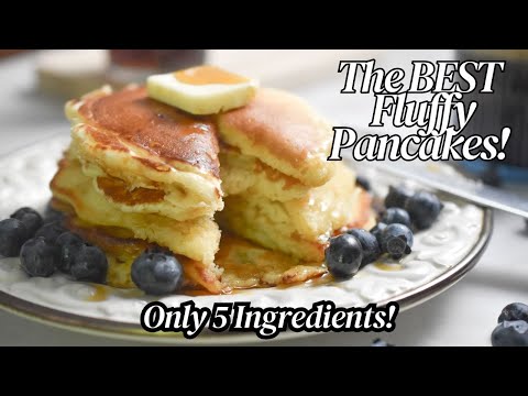 Pancakes with Self Rising Flour- Only 5 Ingredients!