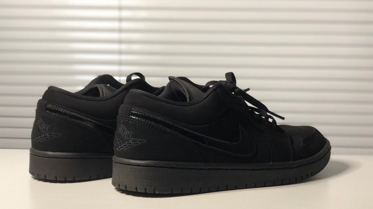 Air Jordan 1 Low - ALL BLACK SUEDE [UNBOXING]