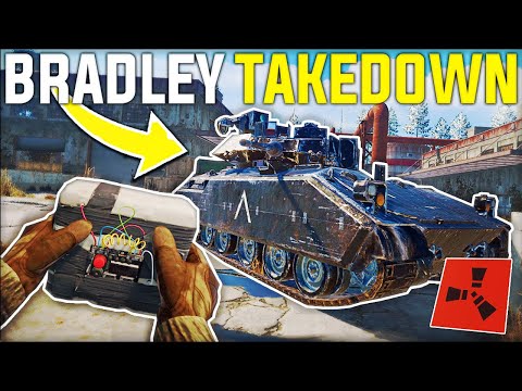 RUST PLAYER Takes On The EPIC BRADLEY APC TANK For CRAZY WEAPON LOOT - Rust Gameplay