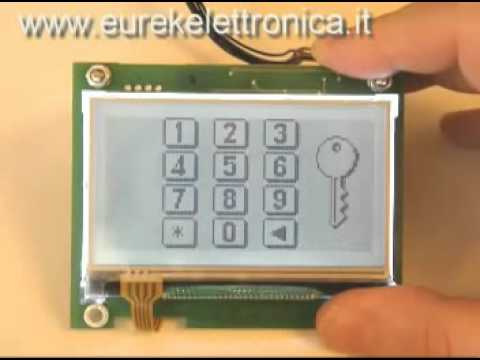 Touch screen keypad on an AVR 480 x 360