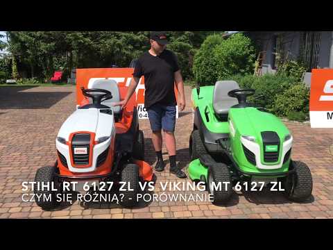 COMPARISON Garden tractors STIHL RT 6127 ZL vs VIKING MT 6127 ZL - Promotion PLN 19,699 gross