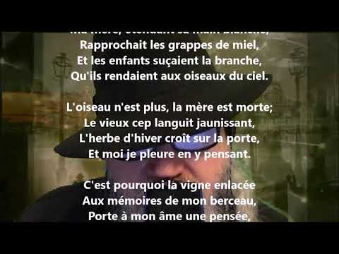 La fenêtre de la maison paternelle - Alphonse de Lamartine lu par Yvon Jean