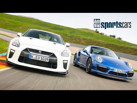 ZEITENSTECHEN: Nissan GT-R Track Edition vs Porsche 911 Turbo / Trackbattle - AUTO BILD SPORTSCARS