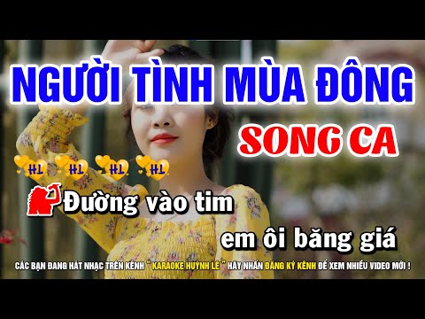 Karaoke Người Tình Mùa Đông - Song Ca | Nhạc Sống Huỳnh Lê