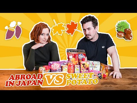 Trying Japanese Autumn Snacks with @Abroad in Japan