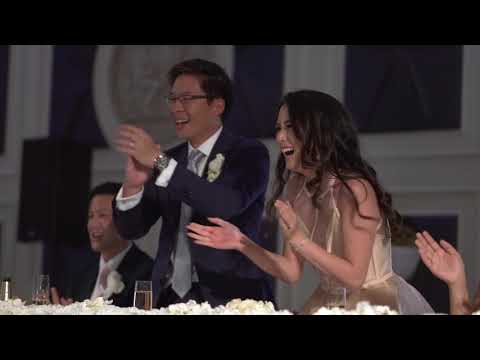 Blindfold Dance Comp Wedding Game at PALAZZO VERSACE for Ken & Audrey || MC, DJ & Lighting Hire