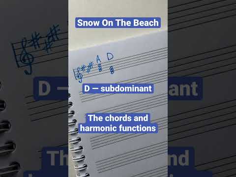 Snow On The Beach - The chords and harmonic functions #shorts #chords #musictheory