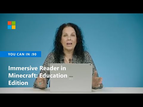 How to use Immersive Reader in Minecraft: Education Edition