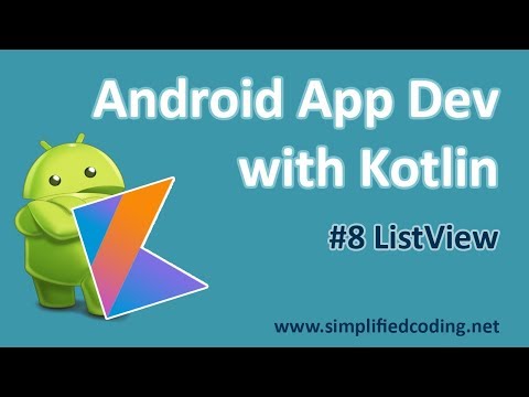 #8 Android Application Development with Kotlin - ListView