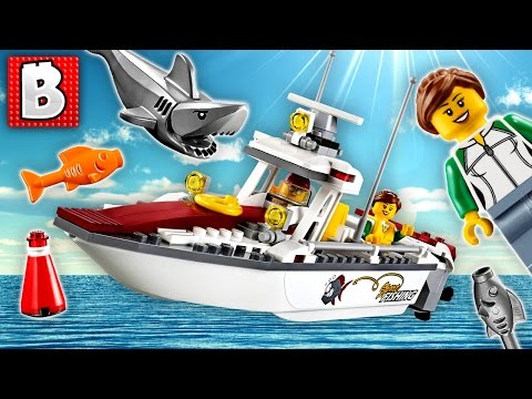 Lego City Fishing Boat Set 60147 | Unbox Build Time Lapse Review