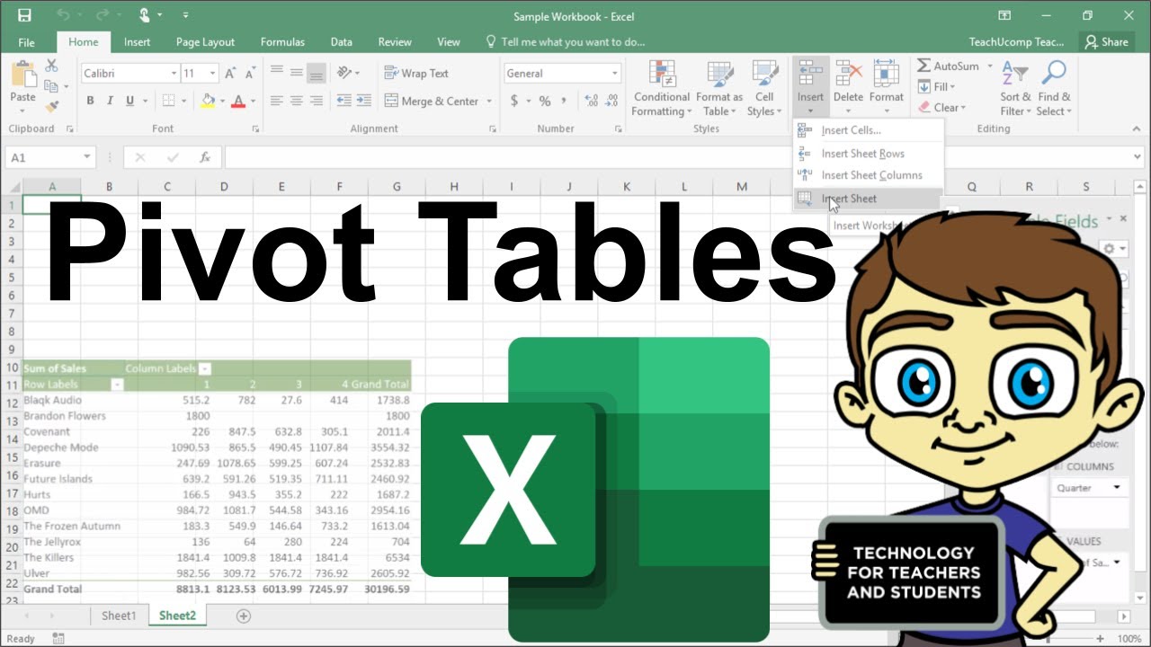 Advanced Excel - Creating Pivot Tables in Excel