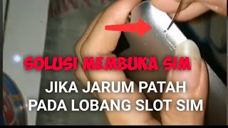Download lagu Solusi jarum patah pada lobang slot sim tray HP atau Ipad mp3