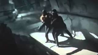 Divergent ~ They are going to throw Tris into the chasm and Four saves her scene