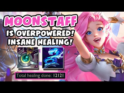 Moonstaff Seraphine is DISGUSTINGLY BROKEN! Huge healing! - Vicksy | League of Legends