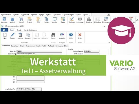 Werkstatt in der VARIO 8 - Teil 1: Assets | Tutorial