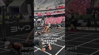 初HYROX完走！2週間準備で挑んだ結果… | My First HYROX in Singapore #shorts #hyrox #hyroxsingapore #workout