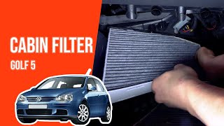Youtube thumbnail of video "How to replace the cabin filter GOLF 5 👃"