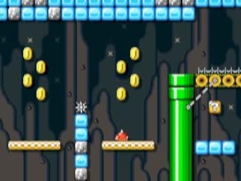 JBW 3-2 Slippery Site ⚡️ by JungleB ⚡️ SUPER MARIO MAKER Raw GAMEPLAY