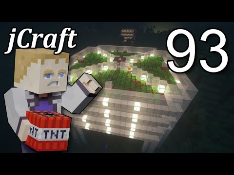 jCraft Ep93 - Villager Crop Farm (and Fishing for Golems with TNT)