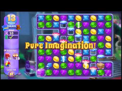 Wonka's World of Candy Level 735 - NO BOOSTERS + FULL STORY 🍫 | SKILLGAMING ✔️