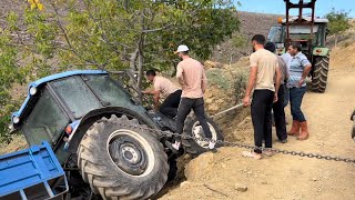 TRAKTÖRÜ DEVRİLMEKTEN SON ANDA KURTARDIK