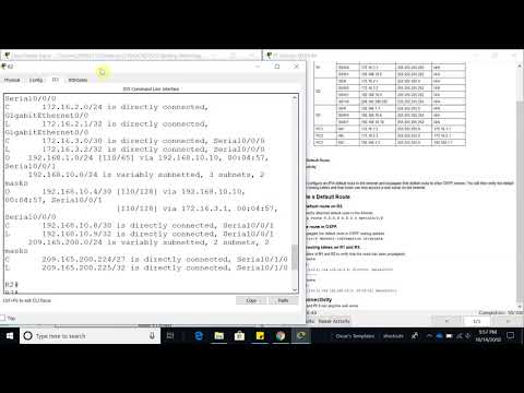 5.1.3.5 Packet Tracer - Propagating a Default Route in OSPFv2