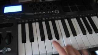 Beat making from scratch using the Axiom 25