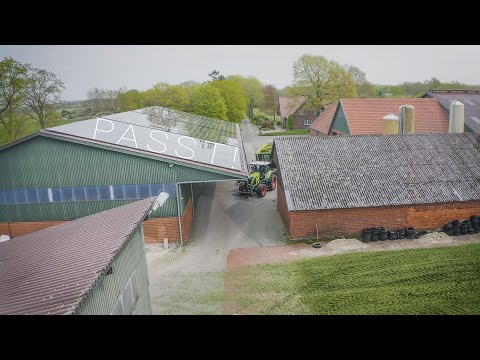 Lohnbetrieb Hilmar Thomßen - Gras häckseln im Norden Niedersachsens | 4K