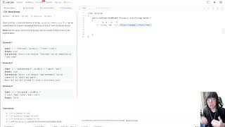 YouTube video 'WALKTHROUGH - LeetCode 139. Word Break (Bottom up + Trie Discussion)'