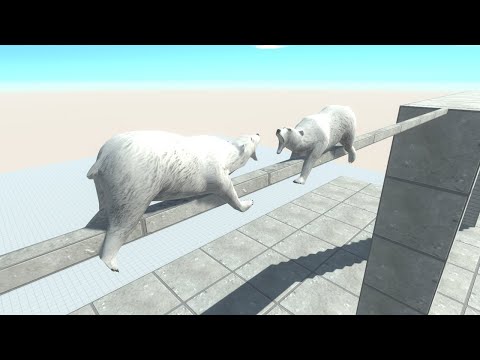 Each Unit Against Itself on a Small Bridge - Animal Revolt Battle Simulator