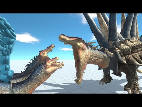 THREE-HEADED SPINOSAURUS VS DINOSAURS EPIC BATTLES - ANIMAL REVOLT BATTLE SIMULATOR
