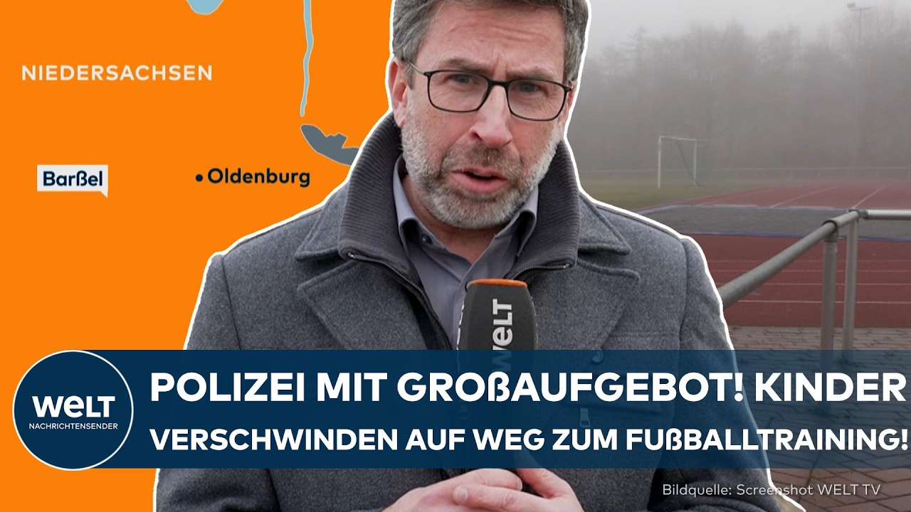 POLIZEI MIT GROẞAUFGEBOT: Zwei Kinder verschwinden auf Weg zum Fußballtraining!
