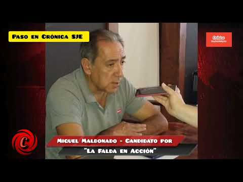 ELECCIONES 2023 LA FALDA: Miguel Maldonado de La Falda en Acción