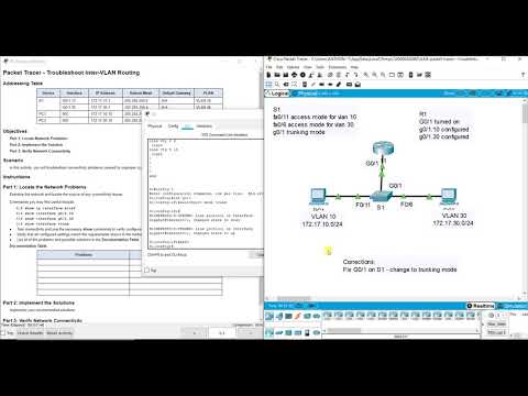 Packet Tracer 4.4.8 - Troubleshoot Inter-VLAN Routing