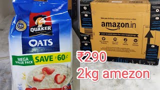 Quikr oats unboxing 2kg #amazon #oats #oatsforbreakfast #short #shorts