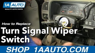How To Replace Turn Signal Wiper Switch Chevy Suburban  88-98 PART 1