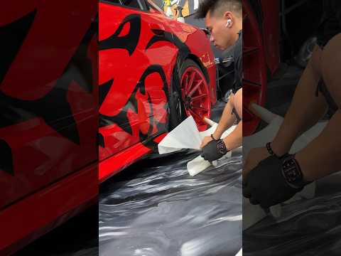 Did We Do This Hellcat Right..? 🤔#hellcat #custom #wrap #decals #carwrap #race #racecar #shorts